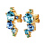 Серьги CURRA SG AQUA - миниатюра