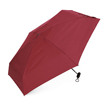 Зонт складной женский TORBER, механика, 5 сложений, красный, каркас алюминий, эпонж, пластиковая ручка, диаметр 91 см