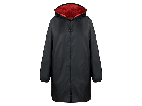 Дождевик Bi-color унисекс, красный/черный - рис 2.