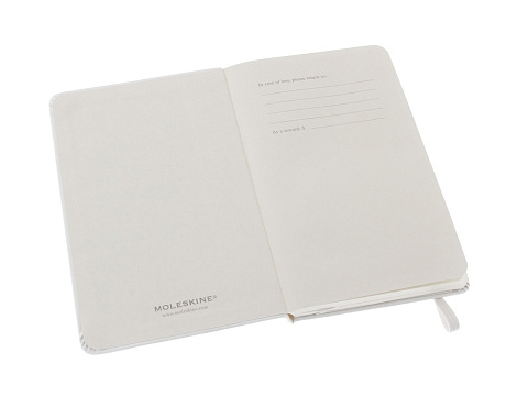 Записная книжка Moleskine Classic (нелинованный) в твердой обложке, Pocket (9x14см), белый - рис 2.