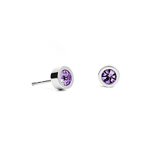 Пусеты Amethyst 6х3 Fiore Luna SWE126 AM S