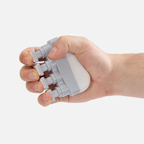 Эспандер кистевой FingerTap, серый с белым - рис 7.