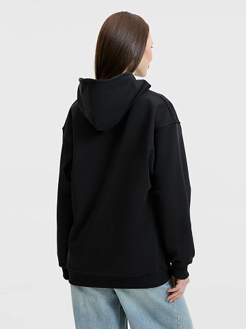 Худи унисекс оверсайз Songo, черное - рис 12.