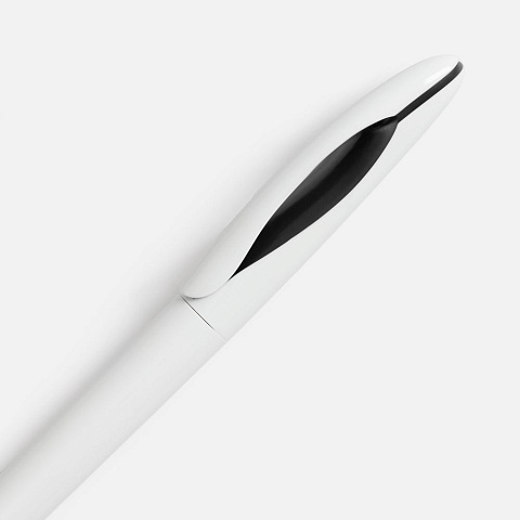 Ручка шариковая Nave, белая с черным - рис 4.