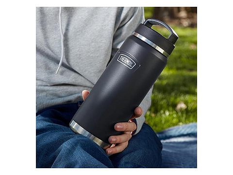 Термос из нерж. стали тм THERMOS IS-212 GT 1.2L, темно-серый - рис 10.