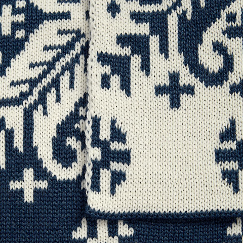 Шарф Wintertude M, синий с белым - рис 5.