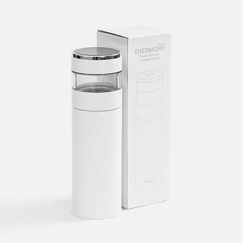 Смарт-бутылка с инфьюзером Thermory ver.2, белая - рис 7.