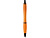 Nash шариковая ручка из переработанного пластика с черной отделкой (черные чернила) - Оранжевый - миниатюра - рис 4.