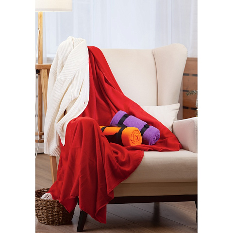 Плед "Байкал", цвет красный - рис 5.