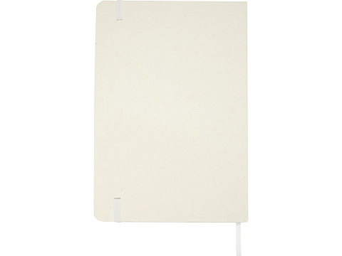 Bass блокнот формата А5 из переработанных материалов, с линованными страницами - Белый - рис 3.