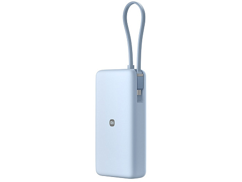 Внешний аккумулятор со встроенным кабелем Xiaomi 67W Power Bank 20000 (Integrated Cable) Ice Blue - рис 6.