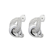 Серьги the weave silver Mason ABE28377-02 S