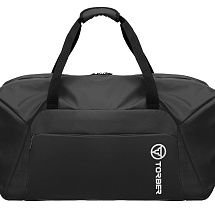 Сумка дорожная TORBER РИТМ, чёрная, полиэстер 900D с PU покрытием, 65 х 37 х 34 см