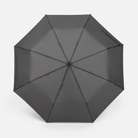 Зонт складной Smooth Move с плавным закрытием, серый - рис 3.