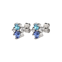 Серьги BILLIS SS LIGHT SAPPHIRE