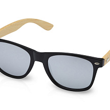 Солнцезащитные очки Hue с бамбуковыми дужками - Серебристый