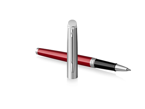 Ручка роллер Waterman Hemisphere Entry Point Stainless Steel with Red Lacquer в подарочной упаковке - рис 3.