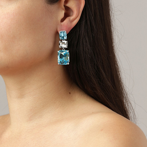 Серьги ESMARA SS AQUA / CRYSTAL Dyrberg Kern 460015 - рис 2.