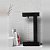 Антигравитационный левитирующий ночник-фонтан с часами черный - миниатюра