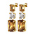 Серьги ESMARA SG GOLDEN / CRYSTAL Dyrberg Kern 460013 - миниатюра