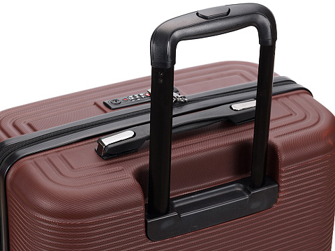 Чемодан TORBER ОНЕГА, бордовый, ABS-пластик, 79,5 х 51 х 29 см, 103 л - рис 6.