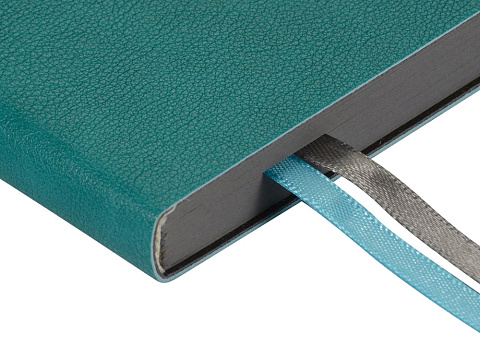 Ежедневник А5 датированный Boston 2027, морская волна с серым обрезом - рис 3.