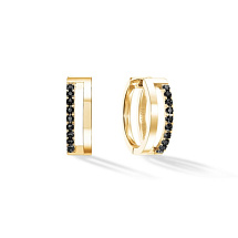 Серьги Black-Gold Coeur de Lion 0136/21-1316