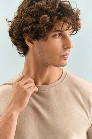 Футболка унисекс Regent 150, серо-бежевая - рис 7.