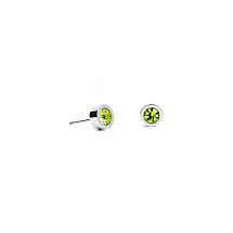 Пусеты Apple Green 5х2.5 Fiore Luna SWE125 AG S