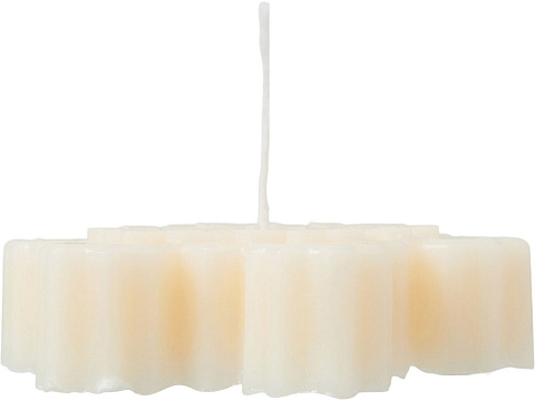 Свеча Снежинка, молочный - рис 4.