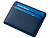 Картхолдер для двух карт и наличных денег с зажимом Crave, темно-синий - миниатюра - рис 4.
