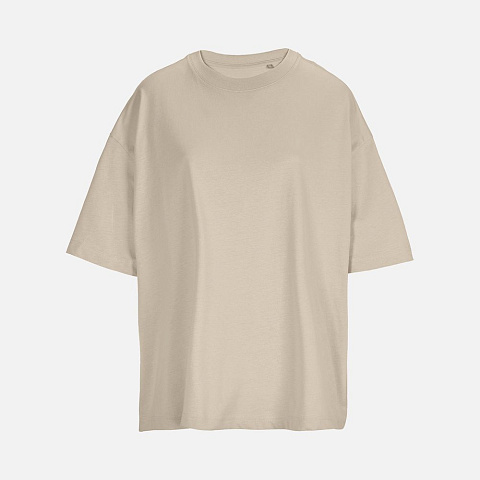 Футболка оверсайз женская Boxy Women, бежевая (льняная) - рис 2.