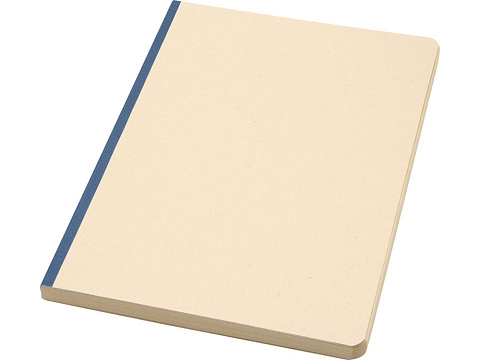 Блокнот из сахарного тростника и RPET А5 Liliana, натуральный/синий