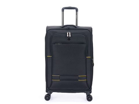 Чемодан TORBER БРОСНО, чёрный, нейлон 600D, 43,5 х 26 х 68 см, 56 л - рис 3.