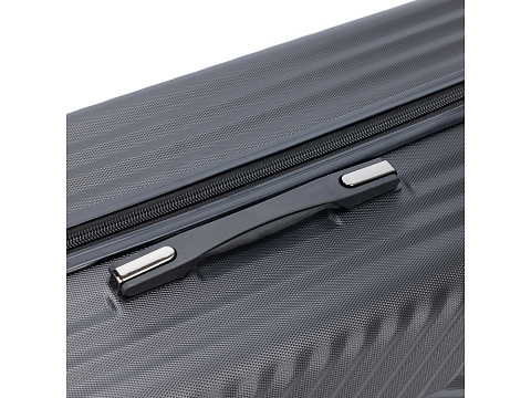 Чемодан TORBER ЛАМА, чёрный, ABS-пластик, 43 х 25,5 х 67 см, 62 л - рис 9.