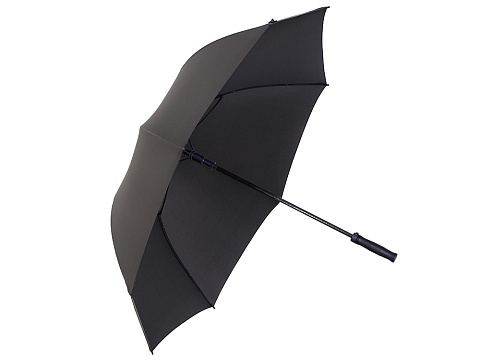 Зонт-трость Glendale 30, черный/серый - рис 2.