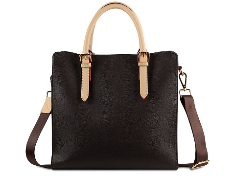 Сумка-портфель женская BUGATTI ЭЛЛА | ELLA, тёмно-коричневая, полиуретан, 30х11,5х28 см - рис 5.