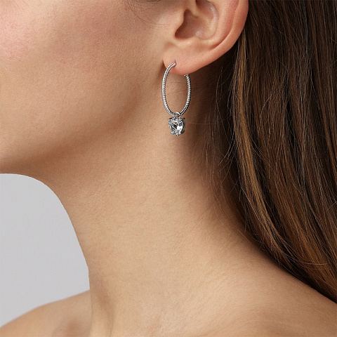 Серьги ELANA SS CRYSTAL Dyrberg Kern 480031 - рис 2.