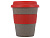 Стакан с силиконовой крышкой Cafe, красный - миниатюра - рис 3.
