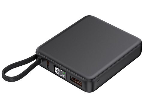 Внешний аккумулятор с подсветкой лого Nex, 5000 мАч, черный - рис 2.