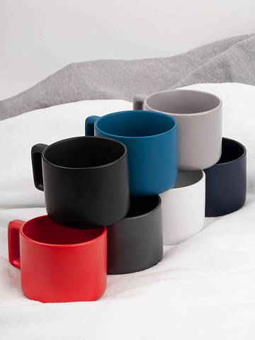 Чашка Jumbo в коробке матовая, светло-серая - рис 9.