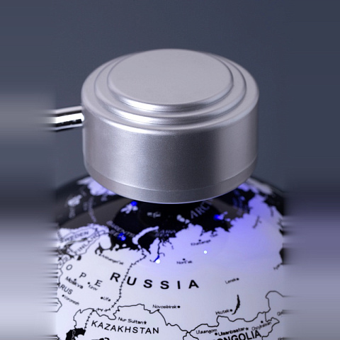 Левитирующий светящийся глобус D20 см политический черно-белый - рис 5.