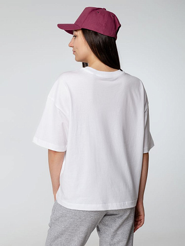 Футболка оверсайз женская Boxy Women, бежевая (льняная) - рис 7.