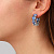 Серьги HARDY SS LIGHT BLUE - миниатюра - рис 2.