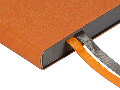 Ежедневник А5 датированный Boston 2027, оранжевый с серым обрезом - рис 3.