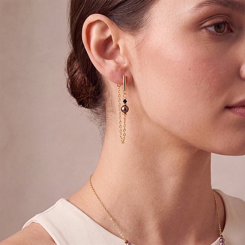 Серьги Brown-Gold - рис 2.