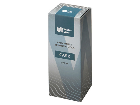 Вакуумная термобутылка "Cask" Waterline, soft touch, 500 мл, синий - рис 7.