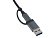 USB-хаб Link с коннектором 2-в-1 USB-C и USB-A, 2.0/3.0, серый - миниатюра - рис 4.