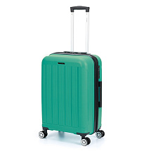 Чемодан TORBER В Отпуск, ярко-бирюзовый, полипропилен, 65,5 х 43,5 х 26 см, 62 л