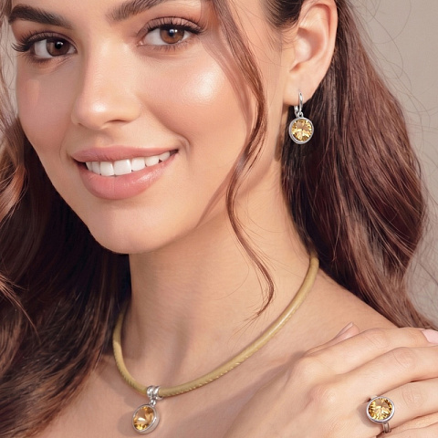 Серьги Light Topaz Shimmer - рис 3.